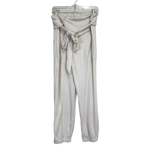 Free People Pants - Free People Beach Womens Size L Jogger Beige Tie-Waist Lounge Pants